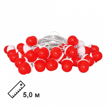 Сигнальная гирлянда из фонарей ФС-12 с шагом 5,0 м